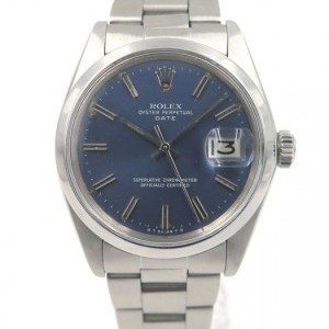 Rolex Date Vintage 1500 Blue Dial Full Steel Blue Dial S nessuna 698949
