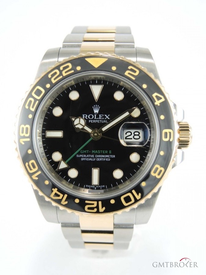 Rolex Gmt Master 116713 Ln With Papers Full Yellow Gold nessuna 604769