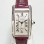 Cartier White Gold Or Blanc Tank Amricaine 23x42mm Cadran
