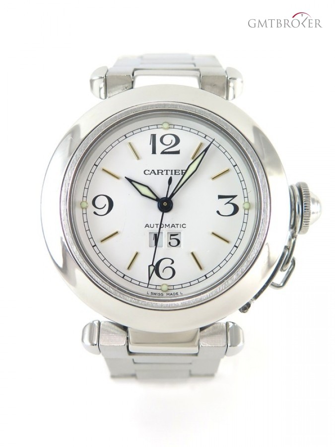 Cartier Pasha 2475 With Box Full Steel White Dial With Gol nessuna 673153