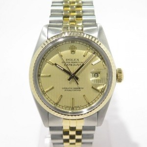 Rolex Datejust Vintage 16013 Or Jaune 18k Et Acier Cadra nessuna 232515