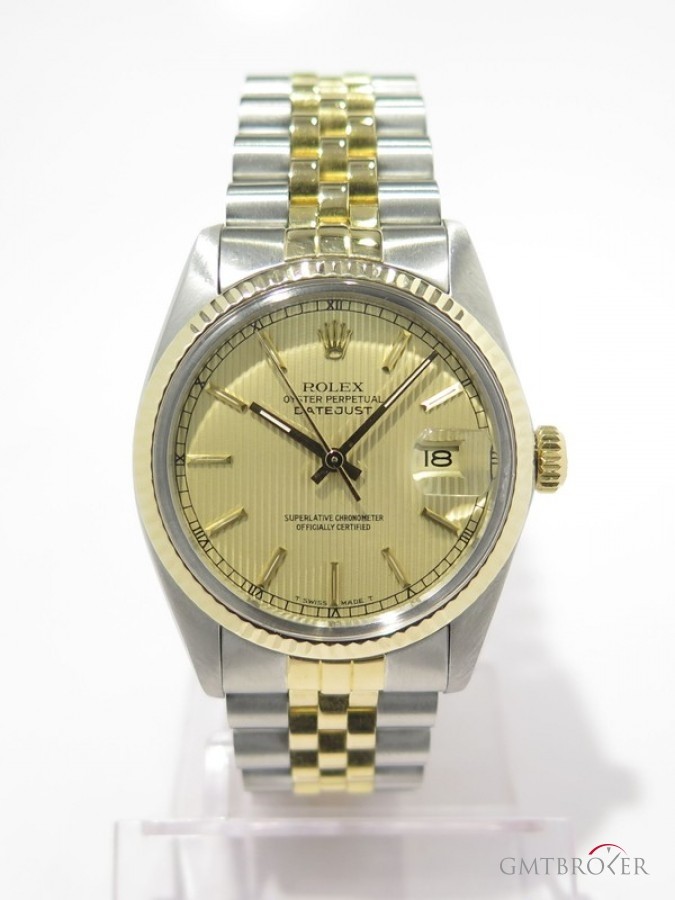 Rolex Datejust Vintage 16013 Or Jaune 18k Et Acier Cadra nessuna 232515