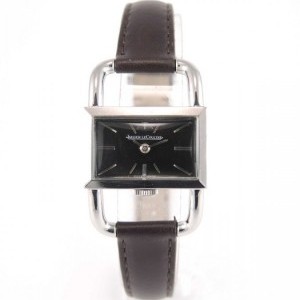 Jaeger-LeCoultre Jaeger Le Coultre Etrier Steel Case On A Leather B nessuna 602101