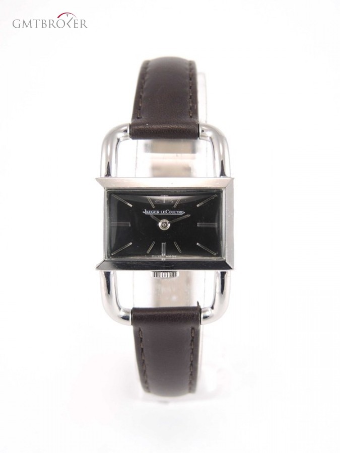 Jaeger-LeCoultre Jaeger Le Coultre Etrier Steel Case On A Leather B nessuna 602101