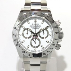 Rolex Daytona White 116520 Full Steel White Dial Silver nessuna 560869