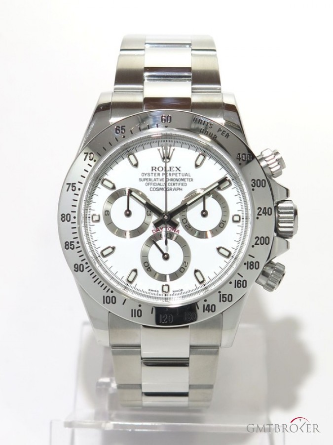 Rolex Daytona White 116520 Full Steel White Dial Silver nessuna 560869