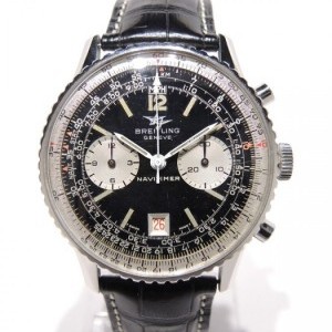 Breitling Navitimer Rare 7806 S Full Set Steel Case On A Lea nessuna 538143