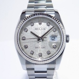 Rolex Datejust 116234 Diamonds M Series Steel  Dial With nessuna 491629