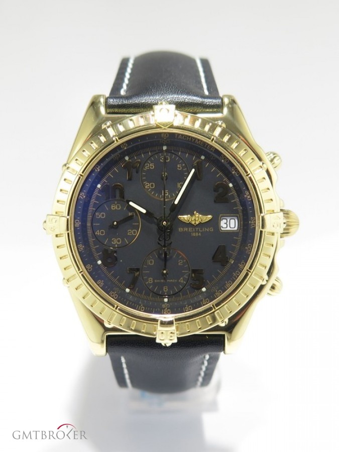 Breitling Chronomat Gold K13050 Or Jaune 18k Cadran Noir Ind nessuna 382947