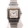 Cartier Santos 1567 Full Yellow Gold 18k And Steel White W