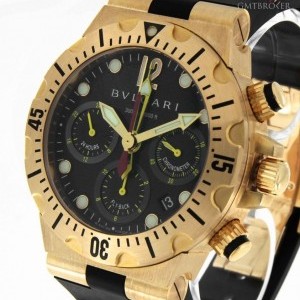 Bulgari Diagono Professional Scuba goldrubber RefSC40G SC40G 519561