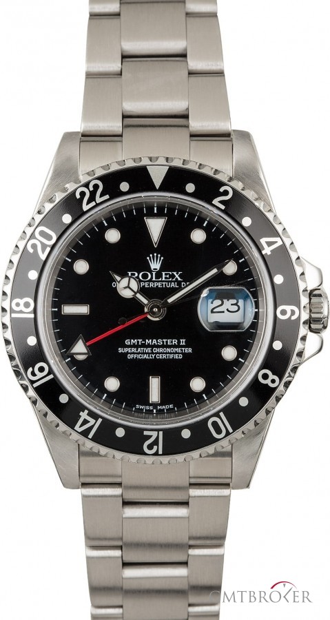 Rolex Used  GMT Master 16710 Black Luminous Dial 16710 843385
