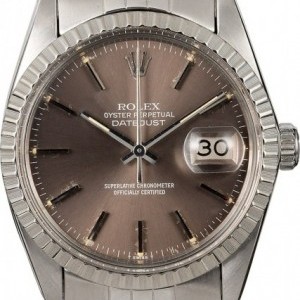Rolex Datejust 16030 Slate Index Dial Engine-Turned Beze Bezel 852038