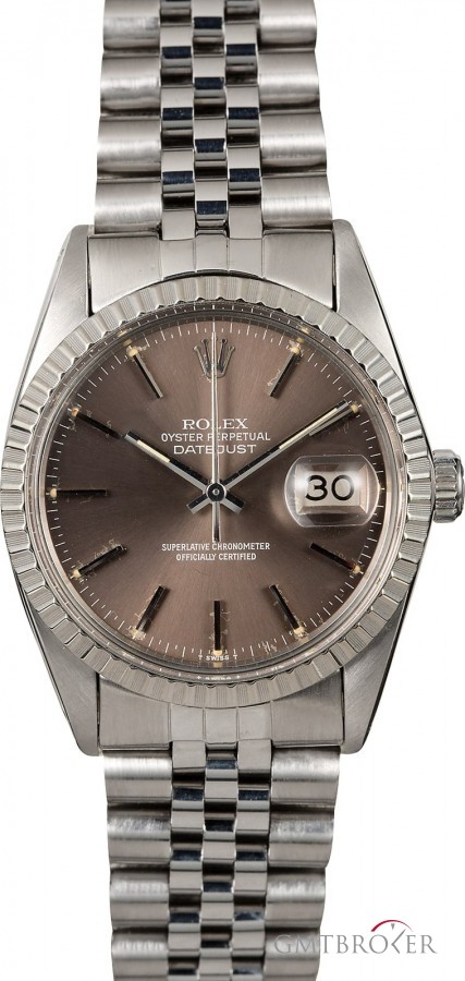 Rolex Datejust 16030 Slate Index Dial Engine-Turned Beze Bezel 852038