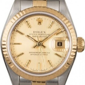 Rolex Lady  Datejust 69173 Champagne Tapestry Dial Dial 783374