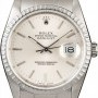 Rolex Mens  Datejust 16220 Silver Dial Steel Oyster