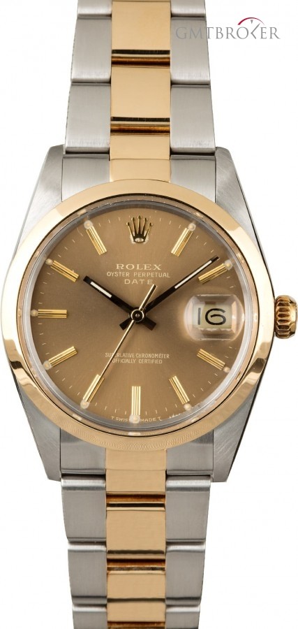 Rolex PreOwned  Date 15003 Champagne Dial Dial 835174