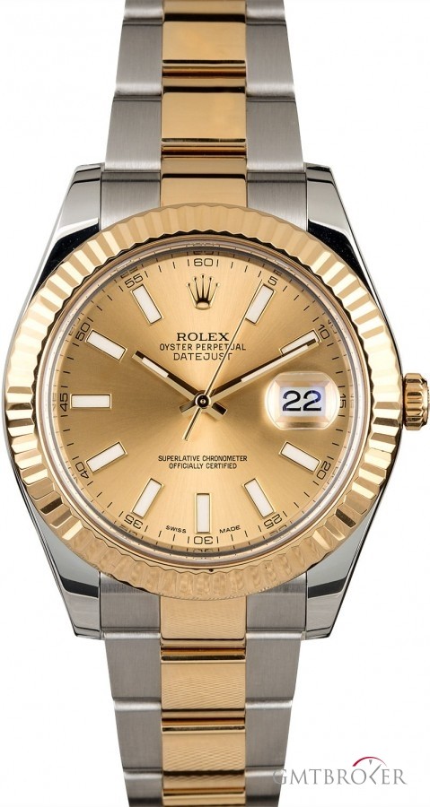 Rolex Datejust II  116333 Champagne Index Dial Dial 835255