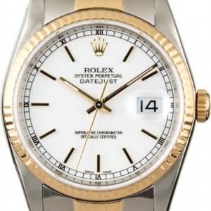 Rolex Used  Datejust 16233 White Dial Dial 834832