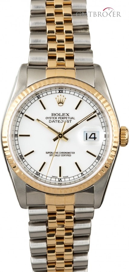 Rolex Used  Datejust 16233 White Dial Dial 834832