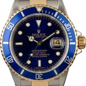 Rolex Submariner 16613 Serial Engraved Two Tone Watch Watch 840160