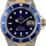 Rolex Submariner 16613 Serial Engraved Two Tone Watch