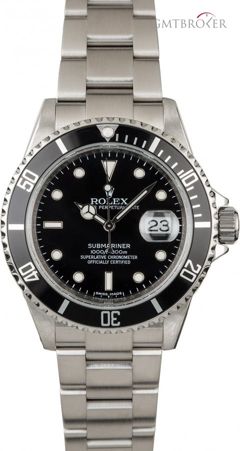 Rolex PreOwned  Submariner 16610 Serial Engraved Rehaut Rehaut 839575