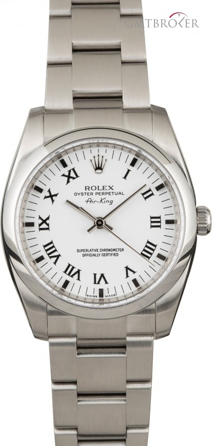 Rolex PreOwned  Air King 114200 White Dial 114200 845635