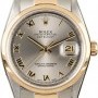 Rolex Used  Datejust 16203 Rhodium Roman Dial