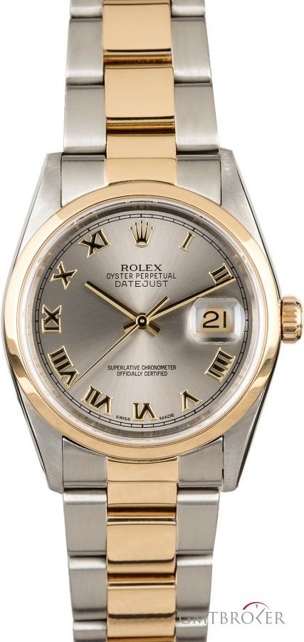 Rolex Used  Datejust 16203 Rhodium Roman Dial 16203 833621