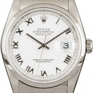 Rolex Datejust 16200 White Roman Dial 16200 851384