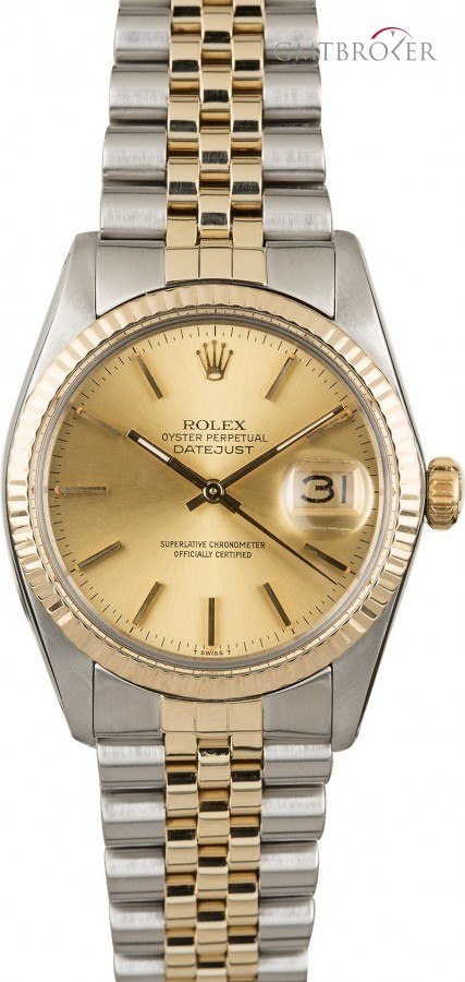 Rolex Mens  Datejust 16013 Steel  Gold Watch 16013 839653