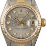 Rolex Used  Datejust 69173 Silver Jubilee Diamond Dial