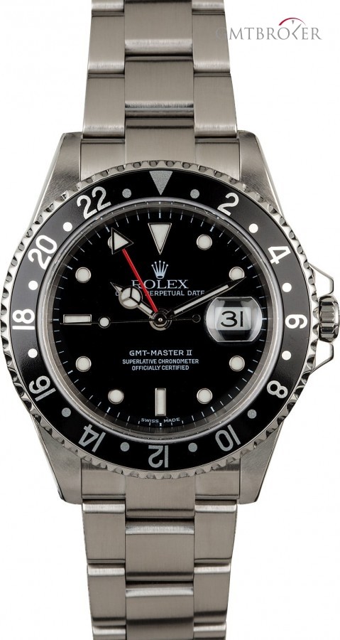 Rolex Used  GMT Master 16710 Black Timing Bezel 16710 834889