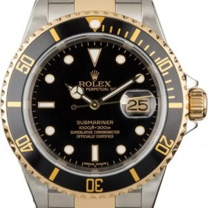 Rolex Used  Submariner 16613 Two Tone Watch 16613 838525