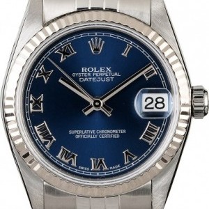 Rolex Used  Datejust 78274 Blue Roman Dial Dial 843400