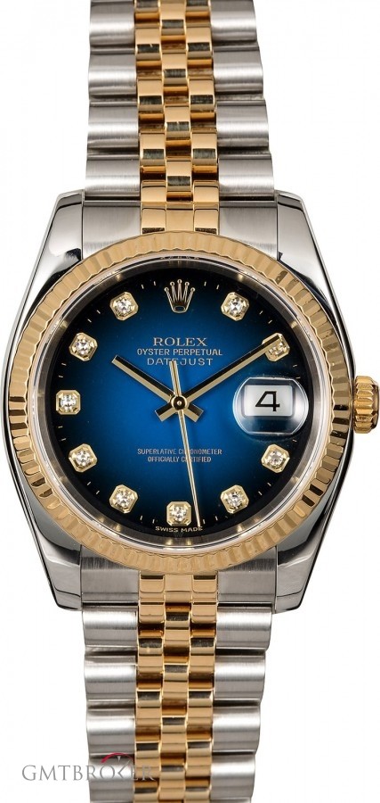 Rolex Used  Datejust 116233 Blue Vignette Diamond Dial Dial 838552