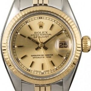Rolex Ladies  Date 6916 Champagne Dial Dial 838495