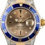Rolex Submariner 16613 Serti Dial with Gold-Thru Clasp