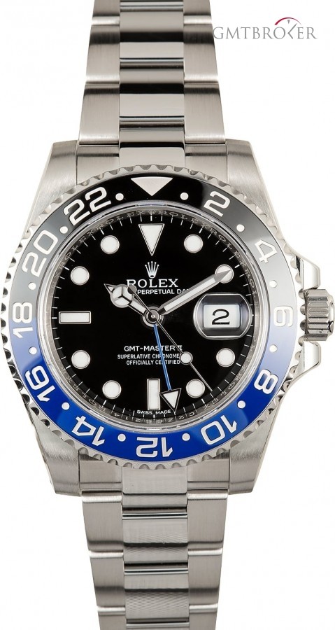 Longines Mens Used  GMT-Master II Ref 116710 Batman Model Model 833408