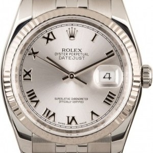 Rolex Used  Datejust 116234 Rhodium Roman 116234 828437