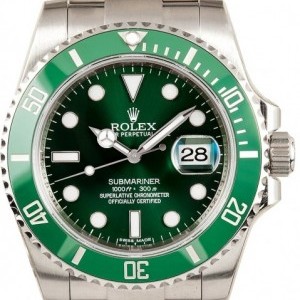 Rolex Used  Submariner 116610LV Green Ceramic Hulk Bezel 116610V 847634