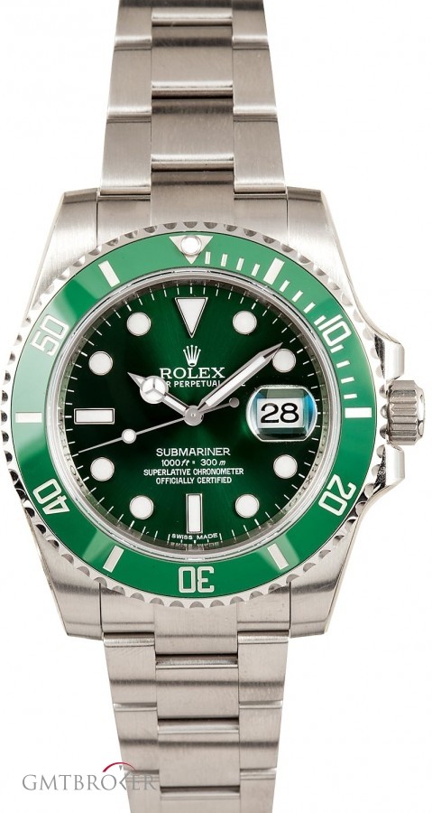 Rolex Used  Submariner 116610LV Green Ceramic Hulk Bezel 116610V 847634