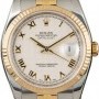 Rolex Used  Datejust 116233 Ivory Pyramid Roman Dial
