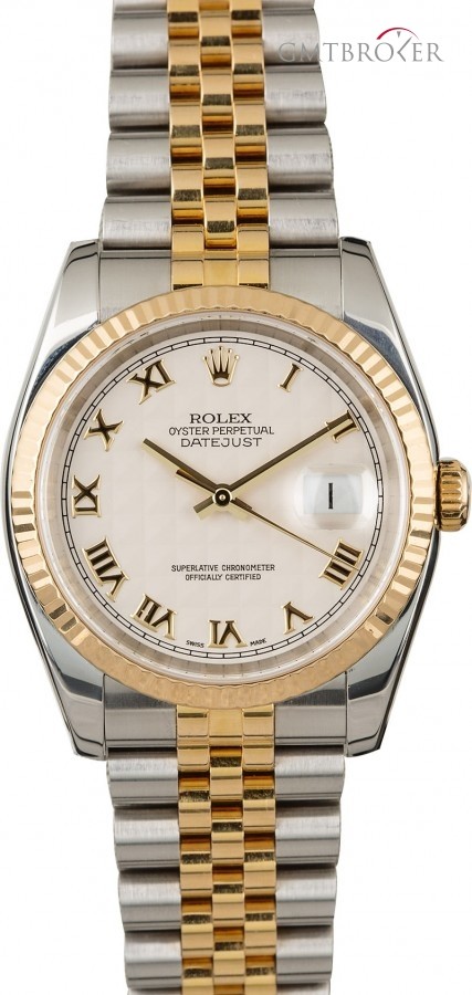 Rolex Used  Datejust 116233 Ivory Pyramid Roman Dial Dial 843886