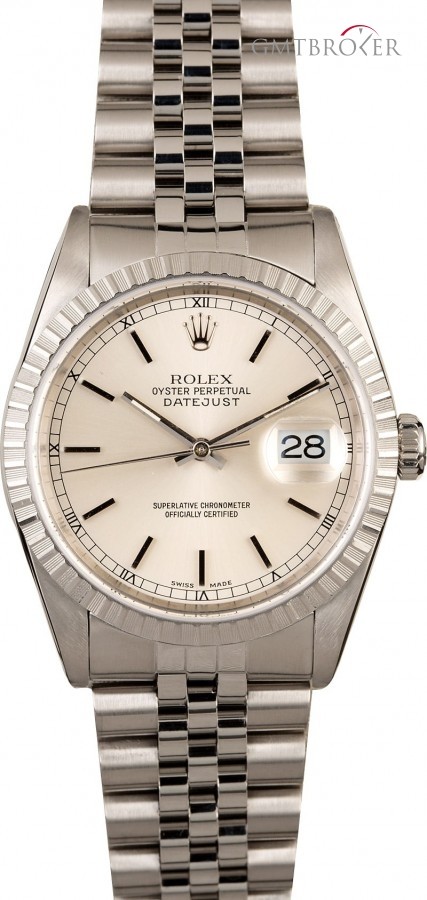 Rolex Datejust 16220 Silver Dial Steel with Jubilee Band Band 840091