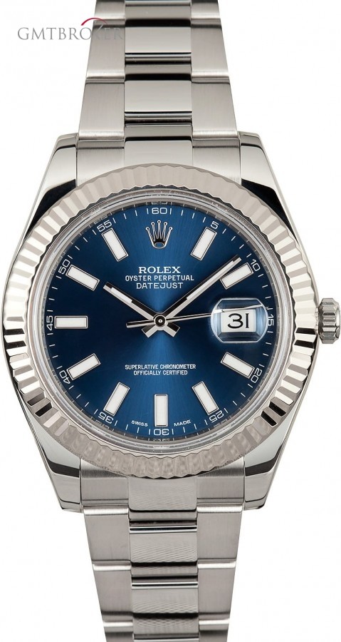 Rolex Used  Datejust 116334 Blue Luminous Dial 116334 855194