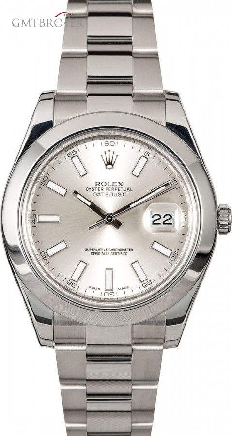 Rolex Datejust II Ref 116300 Silver Dial Steel Oyster Oyster 836686