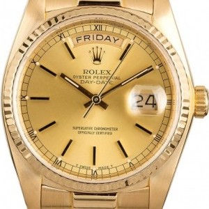 Rolex Used  Day-Date 18038 18K Yellow Gold 18038 853037