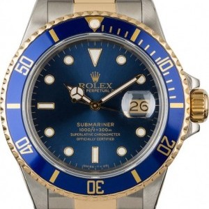 Rolex Submariner 16803 Divers Watch Blue Dial 16803 850736